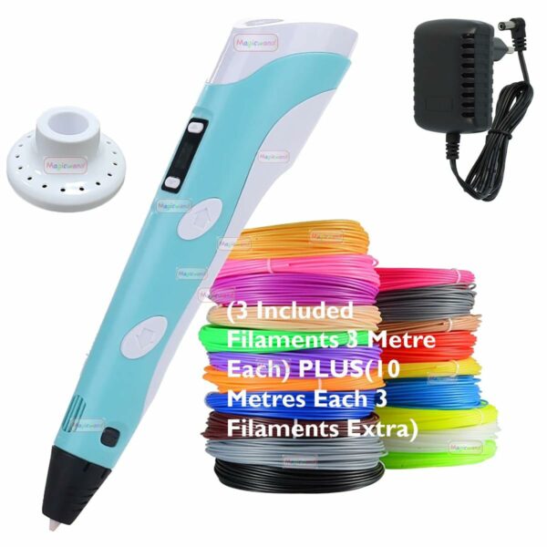 3D Printing Pen with LCD Display & 30m Filaments - Safe & Easy to Use