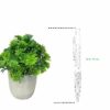 Mini Artificial Plants with Pots - Set of 4 for Home & Office Decor