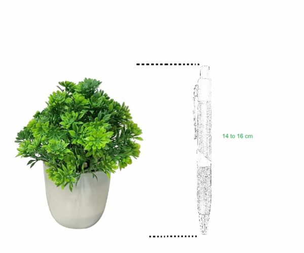 Mini Artificial Plants with Pots - Set of 4 for Home & Office Decor - Image 4