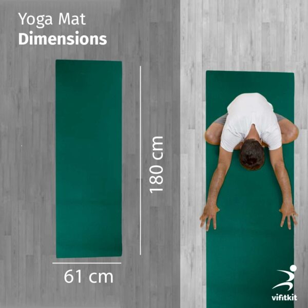 Eco-Friendly 4mm Yoga Mat with Carry Strap for Home & Outdoor - Image 4