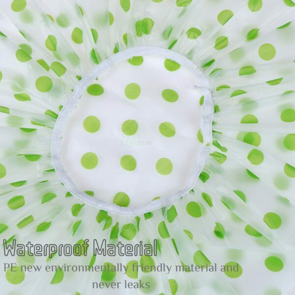 Set of 6 Reusable Waterproof Shower Caps for Women - Free Size - Image 5