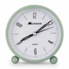 Silent Analog Alarm Clock with Night Light - Battery Powered