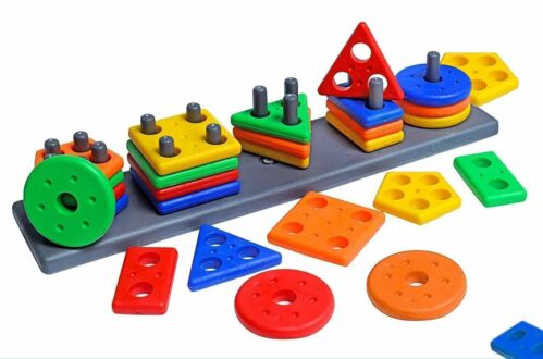 Montessori Learning Blocks for Toddlers - 20 Colorful Shapes
