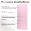 Premium TPE Yoga Mat for Home Workout - 72x24 inches, Anti-Slip