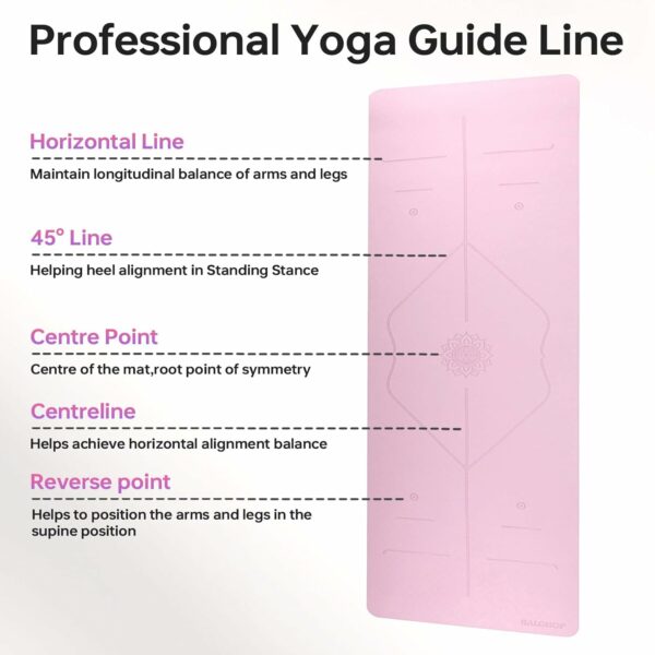 Premium TPE Yoga Mat for Home Workout - 72x24 inches, Anti-Slip - Image 4