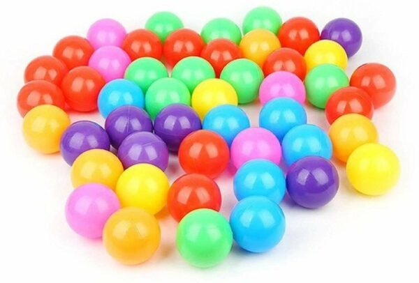 Colourful Kids Pool Fun Balls - Pack of 25, 7cm Diameter - Image 3