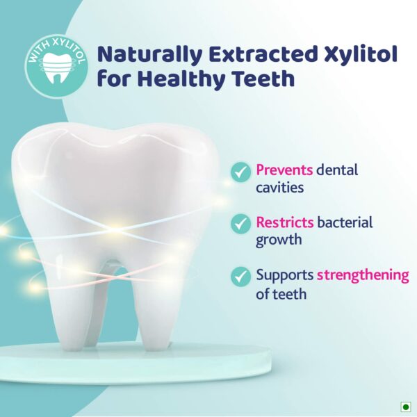Fluoride-Free Kids Toothpaste with Xylitol, 50g - Strawberry - Image 4