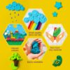 ColourUp Clay Art Kit for Kids - Non-Toxic, 12 Colors, Molds & Tools