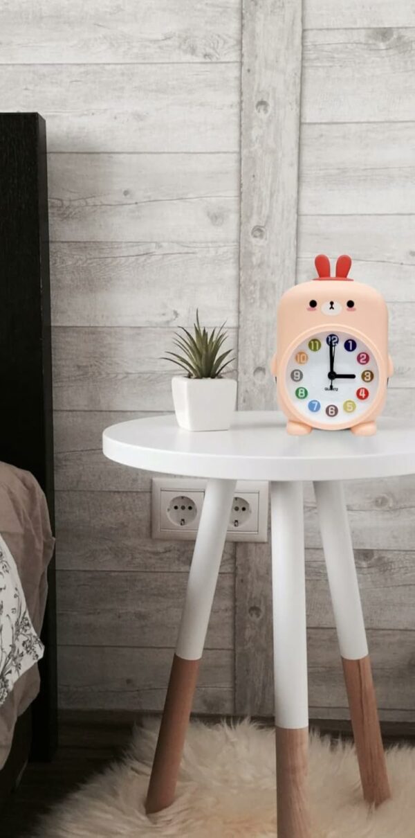 Cute Cartoon Kids Alarm Clock - Silent, Easy Setup, 9cm - Image 2