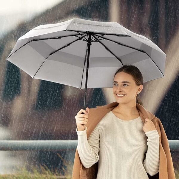 Automatic Open Travel Umbrella - Windproof & Rainproof - Image 3