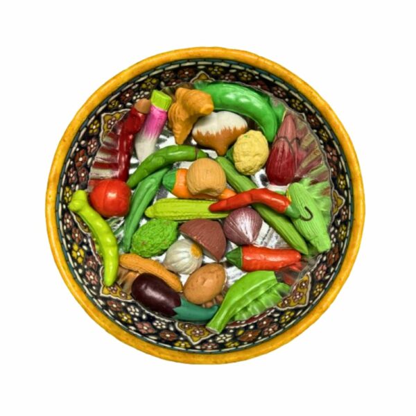 24-Piece Terracotta Miniature Vegetables & Fruits Set for Home Decor - Image 3