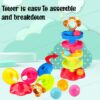 Multicolor 5-Tier Ball Ramp Toy for Babies and Toddlers