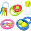 Colorful BPA-Free Rattle Set for Infants - 5 Toy Bundle