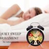 Vintage Twin Bell Alarm Clock with Backlight - Extra Loud & Silent