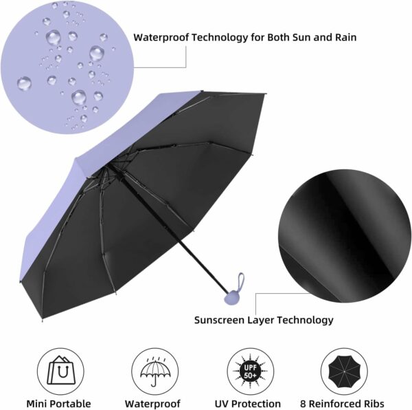 Compact UV Protection Umbrella - Windproof & Waterproof - Image 6