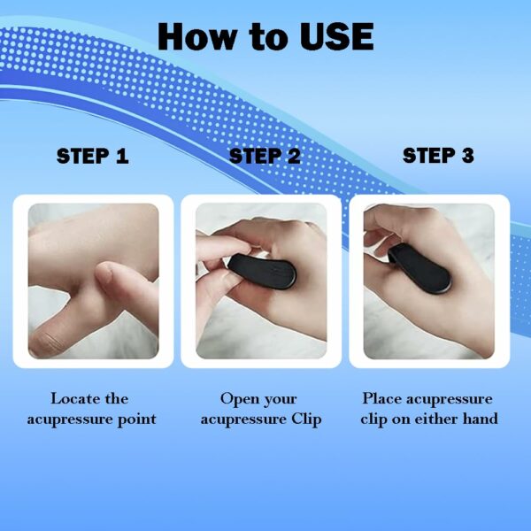 Sugar Control Acupressure Clip for Headache Relief (Pack of 2) - Image 4