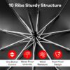 Compact Travel Umbrella with UV Protection & Anti-Slip Handle