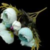 Artificial Sea Green Rose Flower Bunch for Home Decor, 35cm