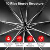 Compact Travel Umbrella with UV Protection & Anti-Slip Handle