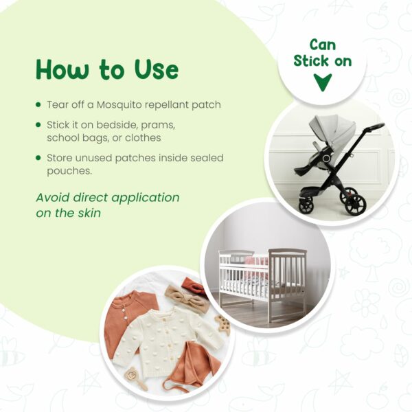 Natural Mosquito Repellent Patches for Babies - 12hr Protection - Image 5