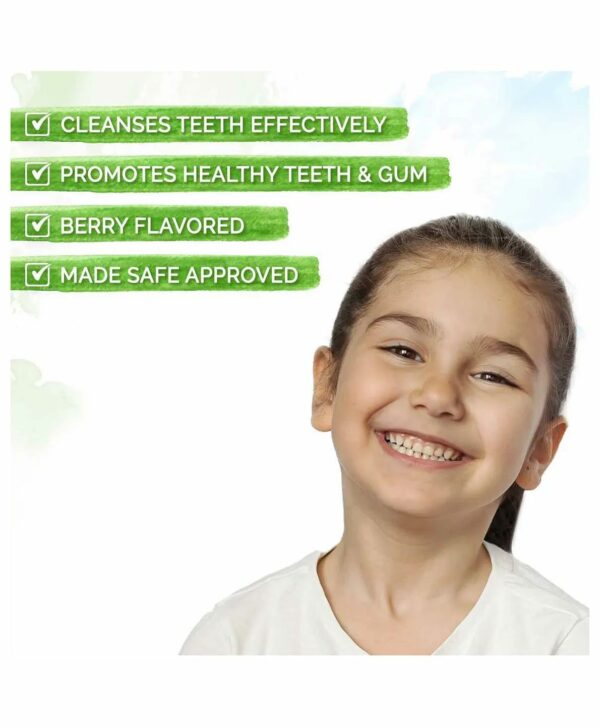 Natural Berry Blast Kids Toothpaste - Fluoride & SLS Free - Image 5