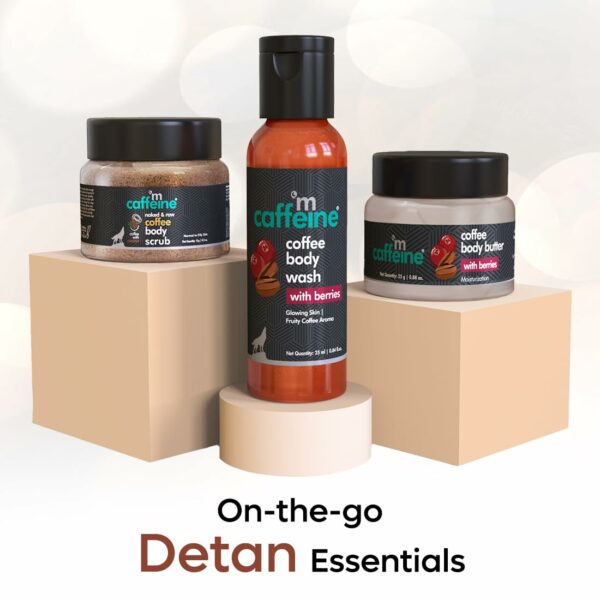 Caffeinated Body Care Gift Set with Body Wash, Scrub & Butter - Image 2