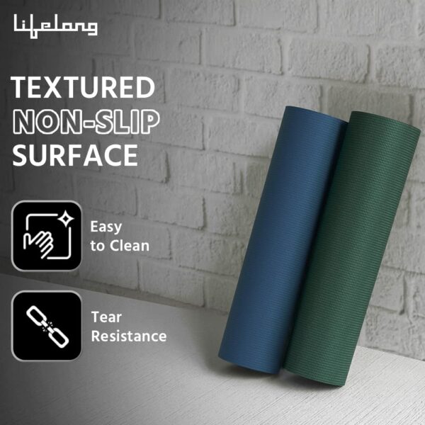 4mm Anti-Slip Yoga Mat for Home & Gym - Lightweight & Durable - Image 5