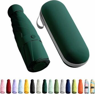 Compact Windproof UV Umbrella for Travel - Waterproof & Durable