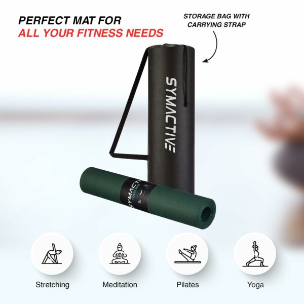 Lightweight Anti-Skid Yoga Mat with Carry Bag - 4Mm Thick - Image 3