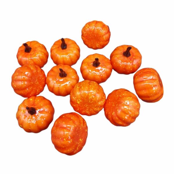 12pcs Realistic Artificial Pumpkins for Fall & Halloween Decor - Image 5