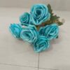 Decorative Artificial Blue Rose Bunch for Home D?cor - 30cm Tall