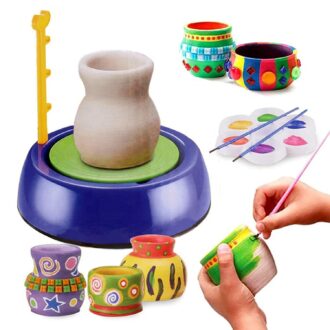 Kids Pottery Wheel Kit - Battery Operated Arts & Crafts Set