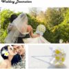 12 Pcs White Foam Hawaii Beach Floating Flowers for Decor