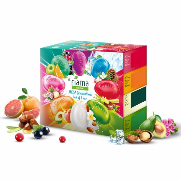 Mega Celebration Pack of 8 Gel Bathing Bars for Moisturized Skin - Image 2