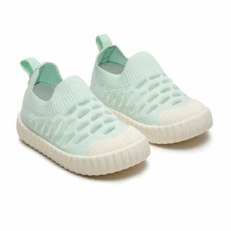 Lightweight Sea Green Toddler Slip-On Walking Shoes