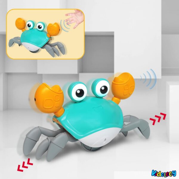 Interactive Crawling Crab Toy with LED Lights & Rechargeable Battery for Toddlers - Image 6