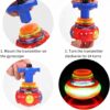LED Spinning Top Toy with Music - Educational & Safe for Kids