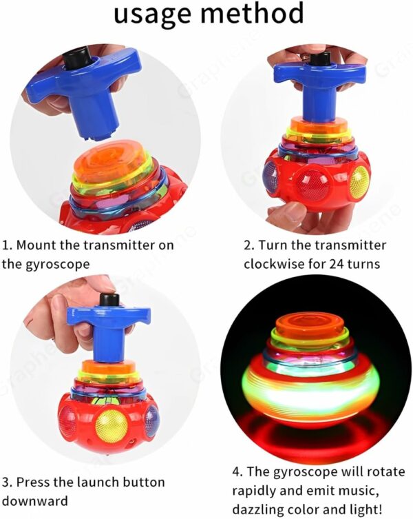 LED Spinning Top Toy with Music - Educational & Safe for Kids - Image 6