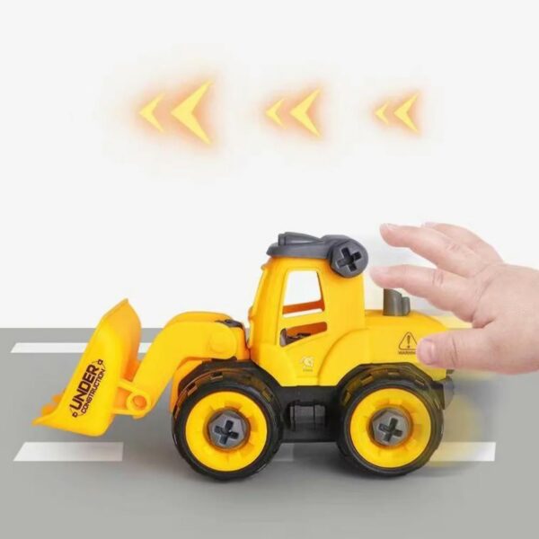 DIY Construction Car Toy Set for Kids - 4 Vehicles, STEM Learning - Image 4