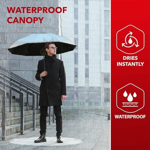 Windproof Travel Umbrella - Auto Open Close, Compact & Durable - Image 5