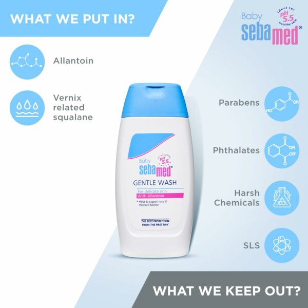 Gentle Baby Wash 200ml | pH 5.5 | Soap Free & Tear Free - Image 3