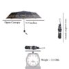 UV Protection Butterfly Border Print 3 Fold Umbrella