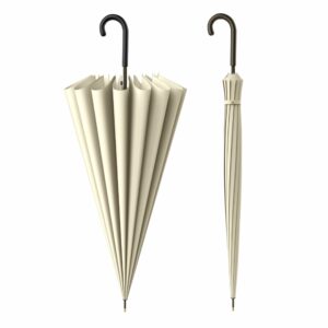 Windproof Macaron Color Stick Umbrella for Women