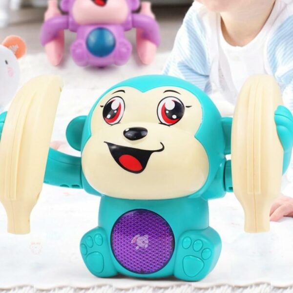 Dancing Monkey Musical Toy for Kids with Voice Control and Lights - Image 2