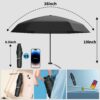 Compact 5-Fold Travel Umbrella for All Weather - UPF 50+