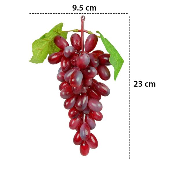 Artificial Hanging Grapes with Leaves - 3 Piece Set - Image 4