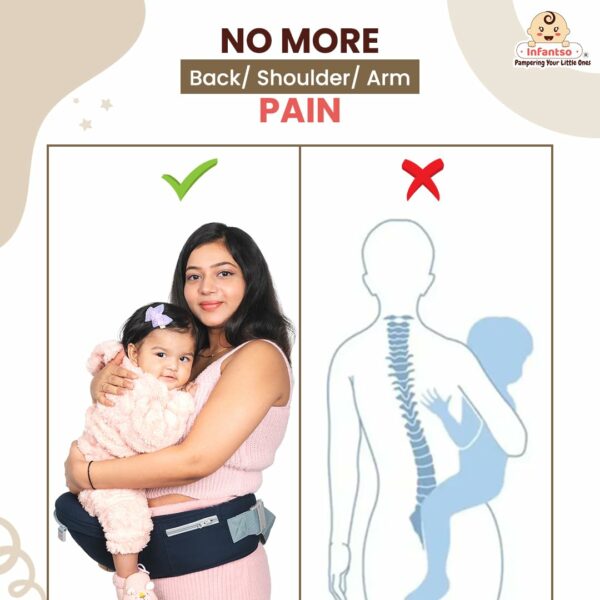 Hip Seat Baby Carrier for Infants 4-24 Months - 4 Carry Positions - Image 5