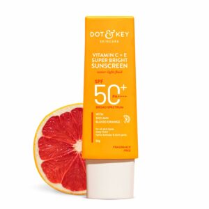 Vitamin C + E Super Bright Sunscreen SPF 50 - Water-Light, No White Cast, All Skin Types