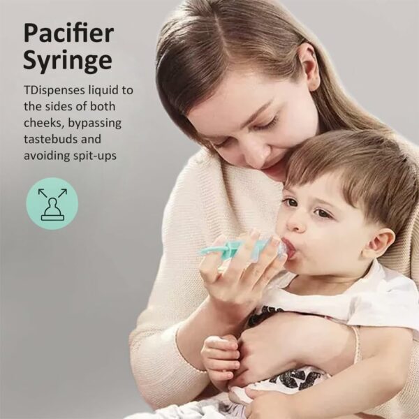 4Pcs Baby Medicine Dispenser Kit - Syringe, Dropper, Pacifier - Image 4