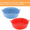 Round Silicone Air Fryer Liners - Nonstick & Reusable, 8 inch, Pack of 2